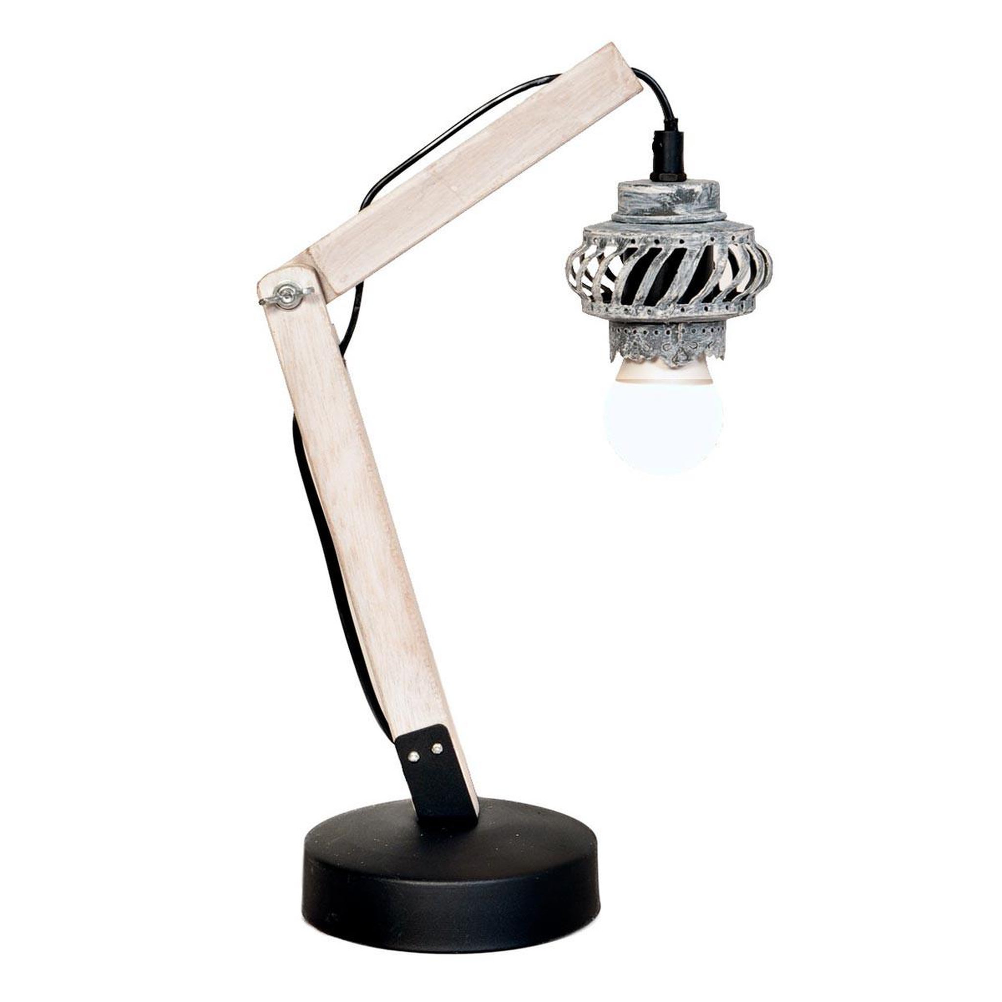 Paris Prix Lampe de Bureau en Bois  Rossa V  38cm Naturel