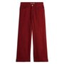INEXTENSO Pantalon taille haute cropped rouge femme