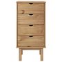 Voir la diapositive 3 : VIDAXL Commode OTTA 45x39x90 cm bois de pin massif