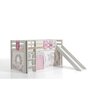 Voir la diapositive 3 : Paris Prix Pack - Lit Enfant Toboggan, Tente & 3 Pochettes  Pino Birdy  Blanc
