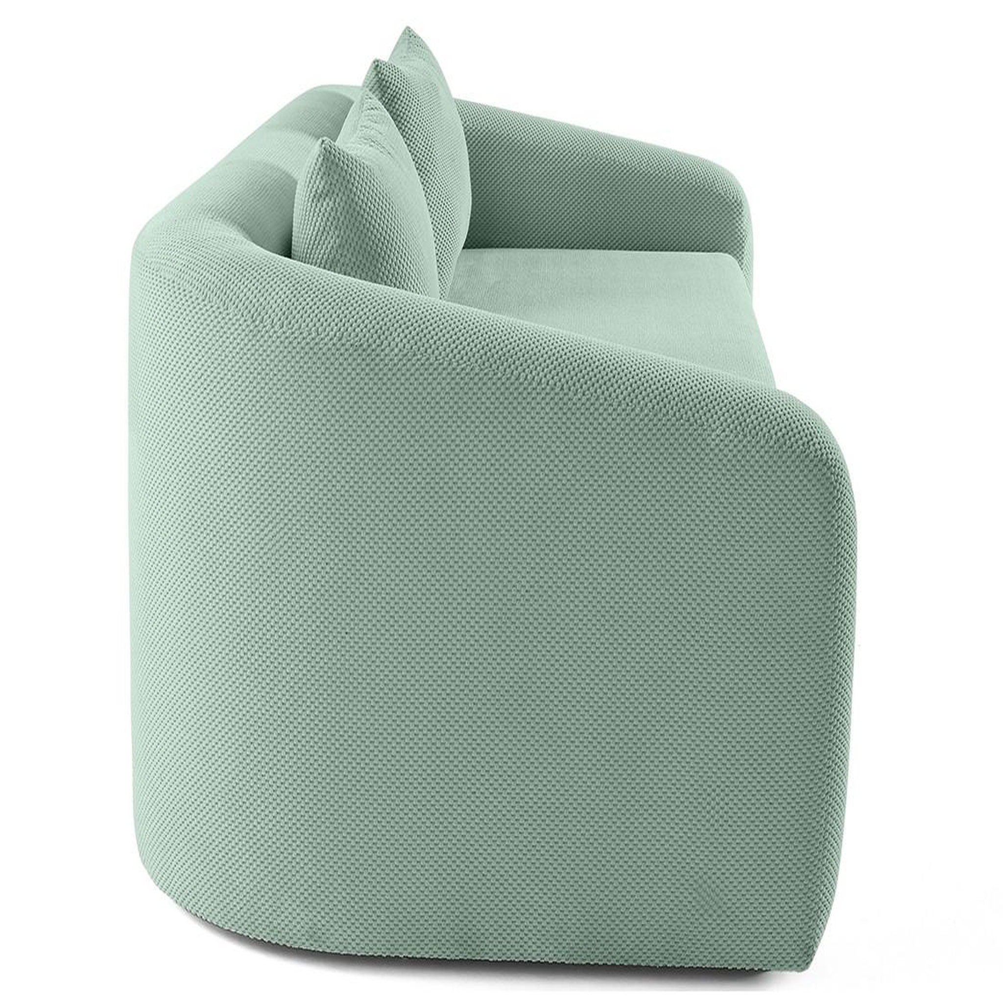 Voir la diapositive 6 : BEST MOBILIER Nuvia - canapé convertible déplimousse 3 places en velours texturé
