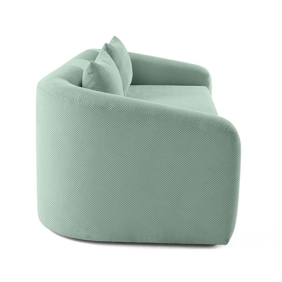 BEST MOBILIER Nuvia - canapé convertible déplimousse 3 places en velours texturé