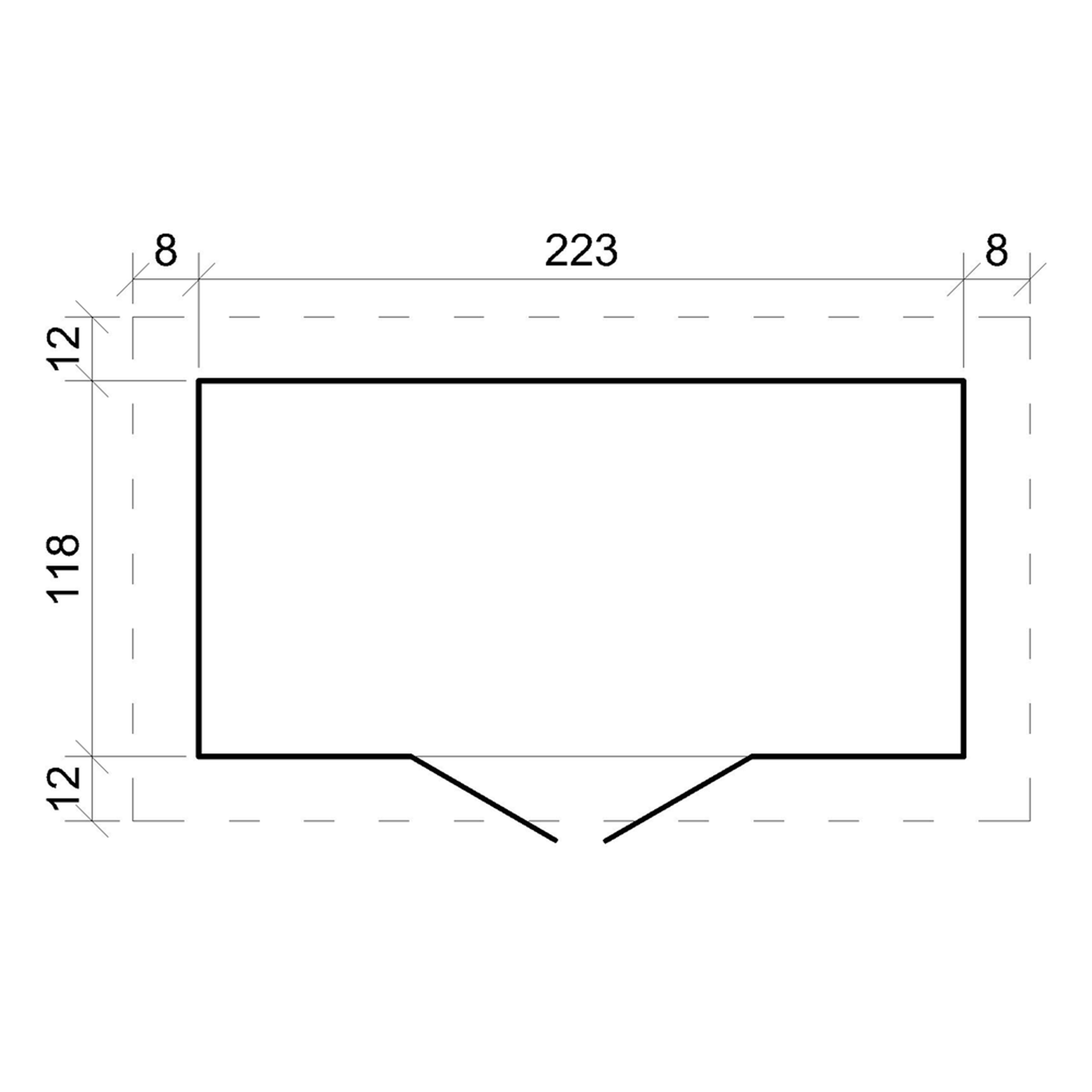 Voir la diapositive 5 : TIMBELA Abri De Jardin En Bois 2,63 m² Sol Imprégné, Portes À Panneaux M310F1+M310G