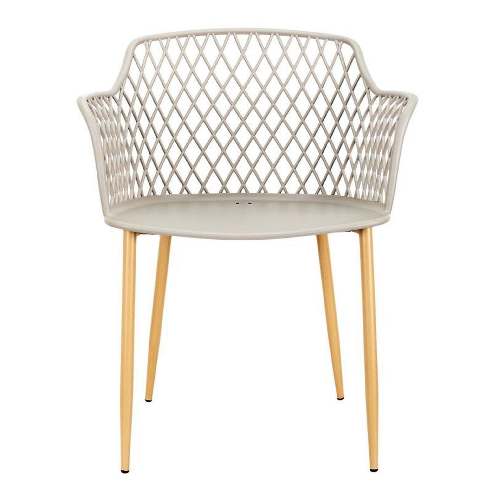 Voir la diapositive 3 : Paris Prix Lot de 4 Fauteuils Design  Malaga  80cm Taupe