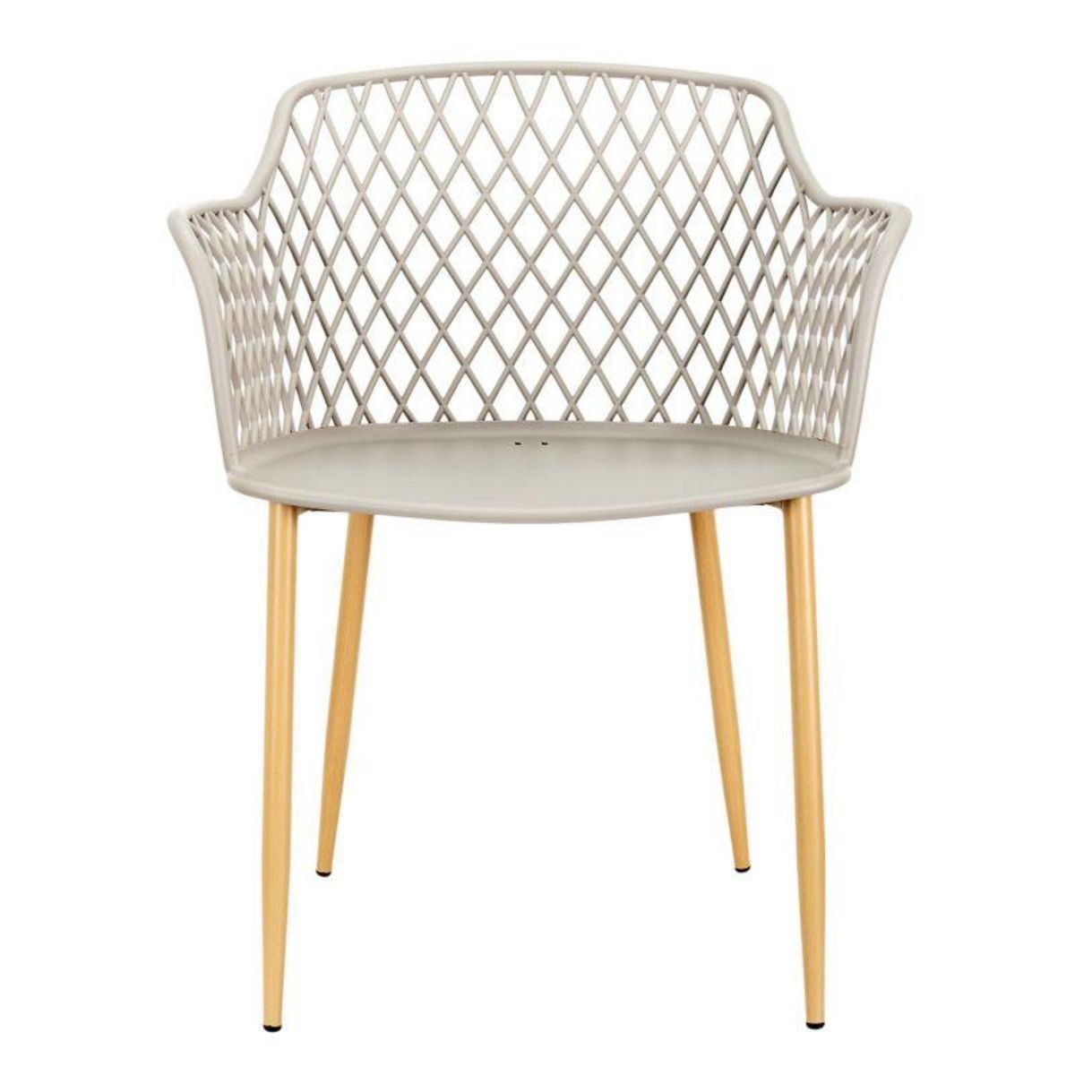 Paris Prix Lot de 4 Fauteuils Design  Malaga  80cm Taupe