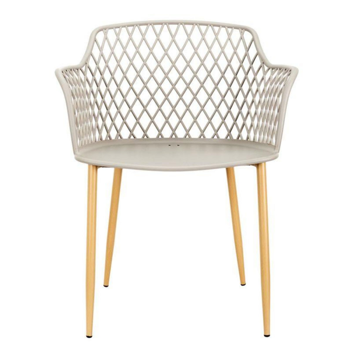 Paris Prix Lot de 4 Fauteuils Design  Malaga  80cm Taupe