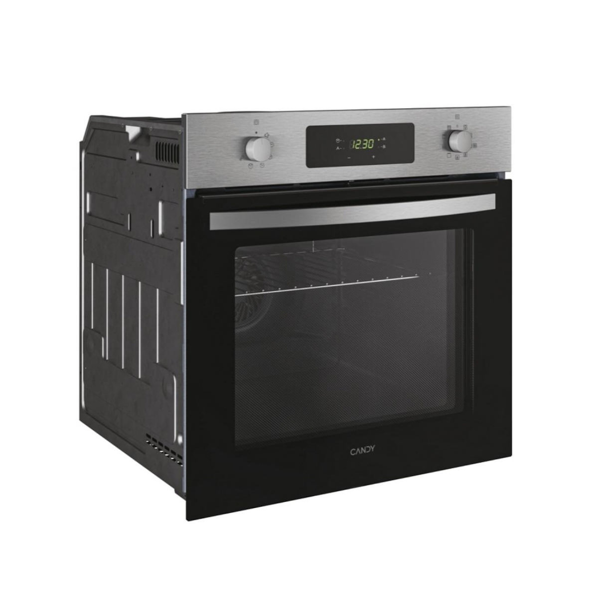 Candy Four intégrable 65l 60cm pyrolyse inox/noir - FICDX676