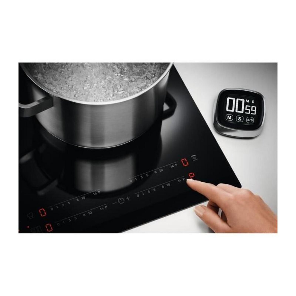 ELECTROLUX Table de cuisson a induction - ELECTROLUX - 3 feux - 60 cm - CIT60331CK - Noir