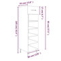 Voir la diapositive 6 : VIDAXL Meuble a chaussures Sonoma gris 30x35x105 cm Bois d'ingenierie