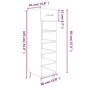 Voir la diapositive 6 : VIDAXL Meuble a chaussures Sonoma gris 30x35x105 cm Bois d'ingenierie