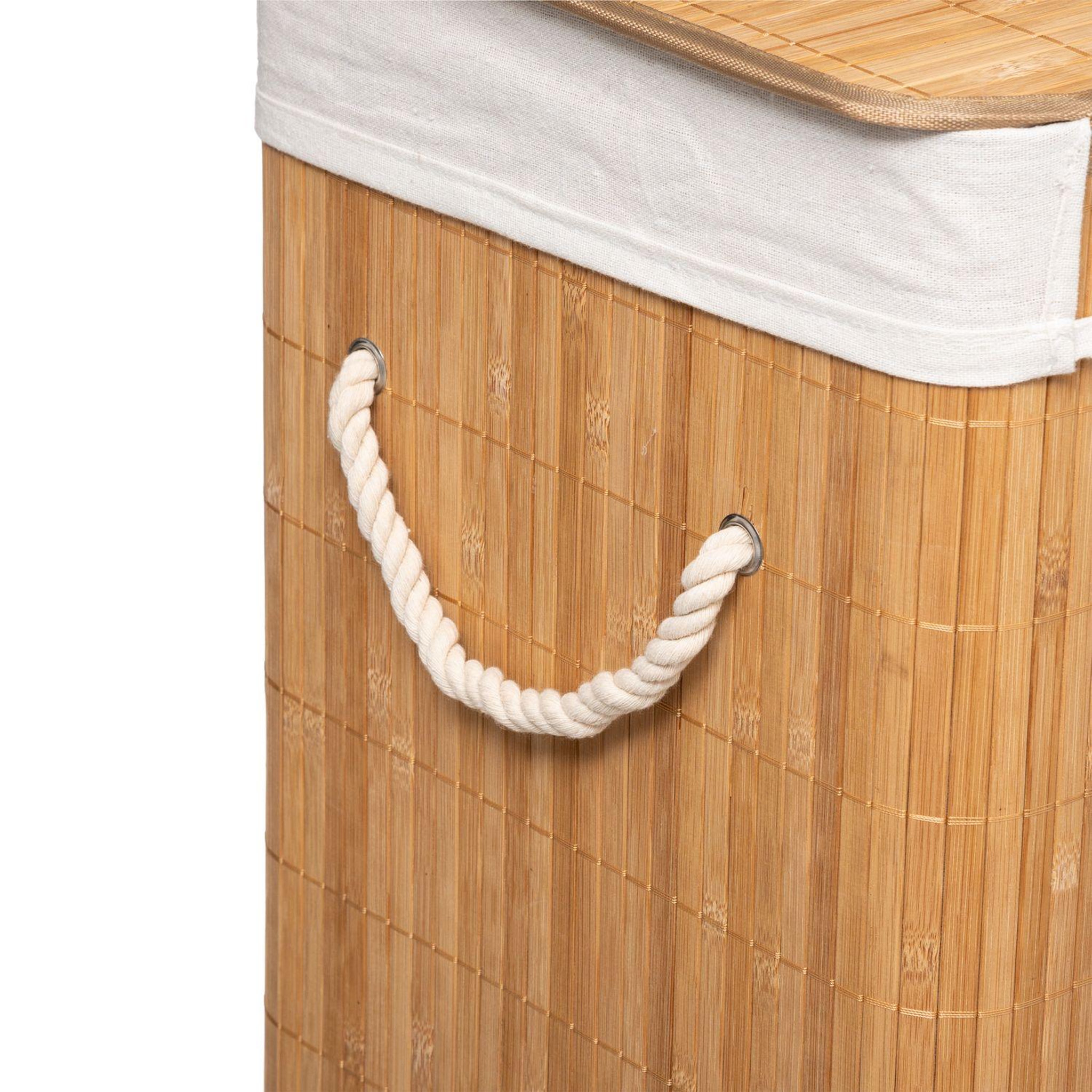 Voir la diapositive 4 : FIVE Panier à linge design bamboo