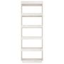 Voir la diapositive 5 : VIDAXL Bibliotheque/Separateur de piece Blanc 60x35x167 cm Pin massif