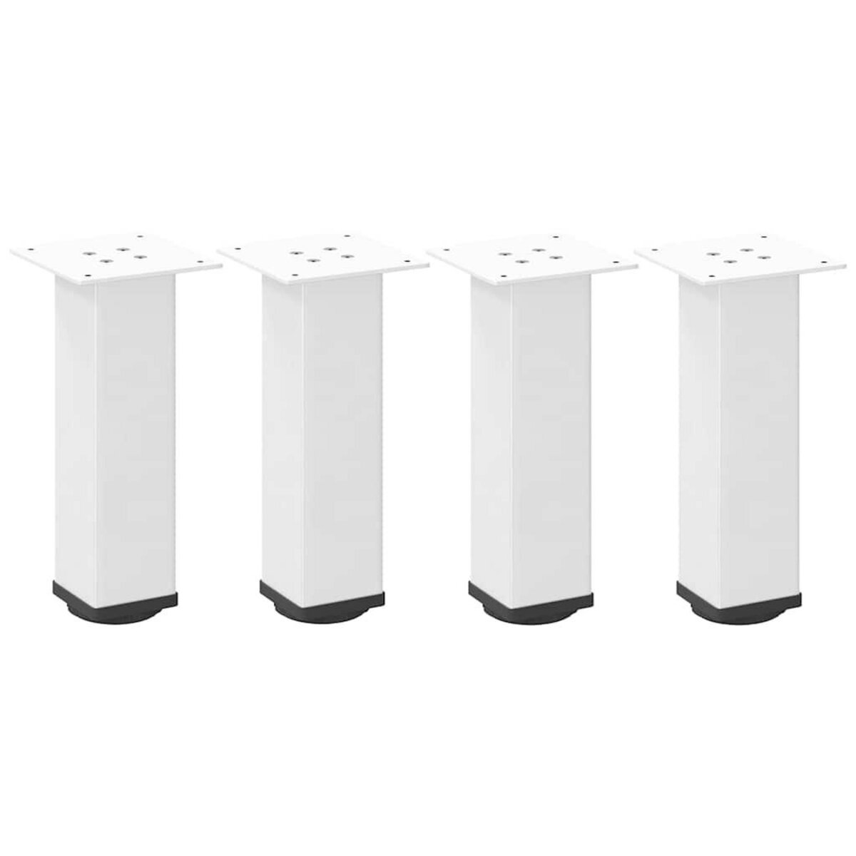 VIDAXL Pieds de table basse 4 pcs blanc 42-44 cm acier