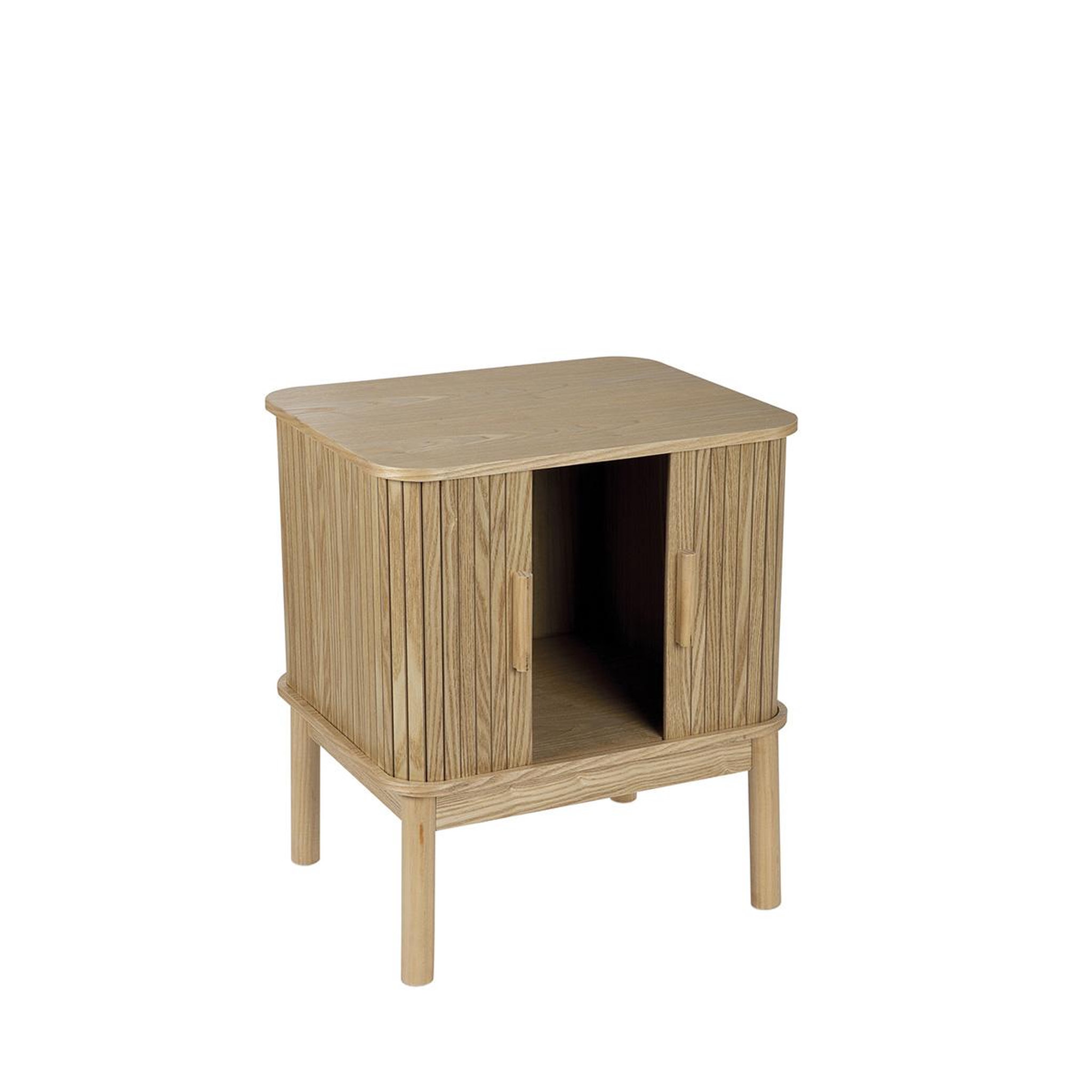 Voir la diapositive 3 : MAISON AUBERTIN Table de nuit bois envio - 48x40x55 cm - naturel