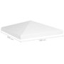 Voir la diapositive 6 : VIDAXL Toile de toit de belvedere 270 g/m^2 3x3 m Blanc