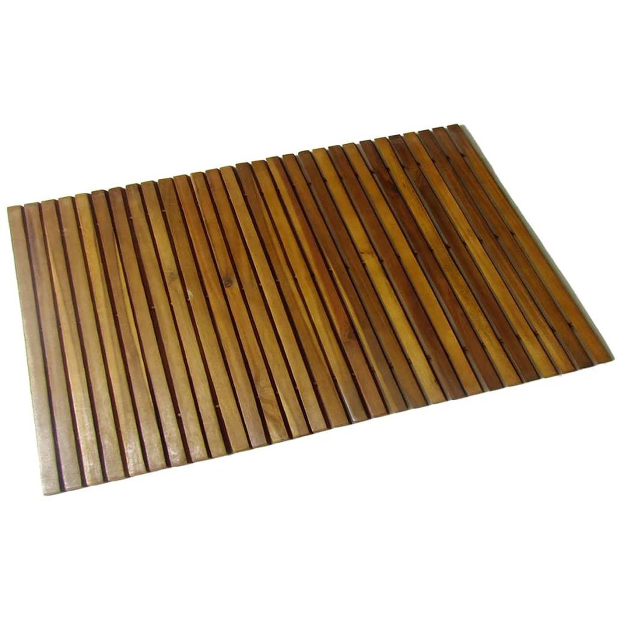 Voir la diapositive 1 : VIDAXL Tapis de bain Acacia 80x50 cm