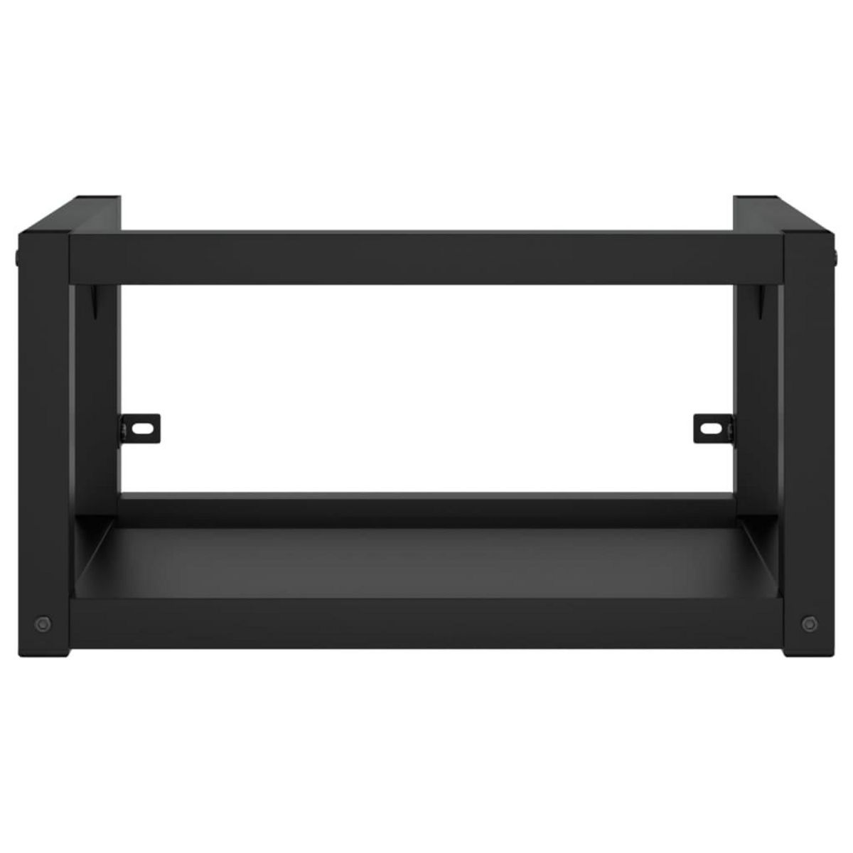 VIDAXL Cadre de lavabo de salle de bain mural Noir 59x38x31 cm Fer