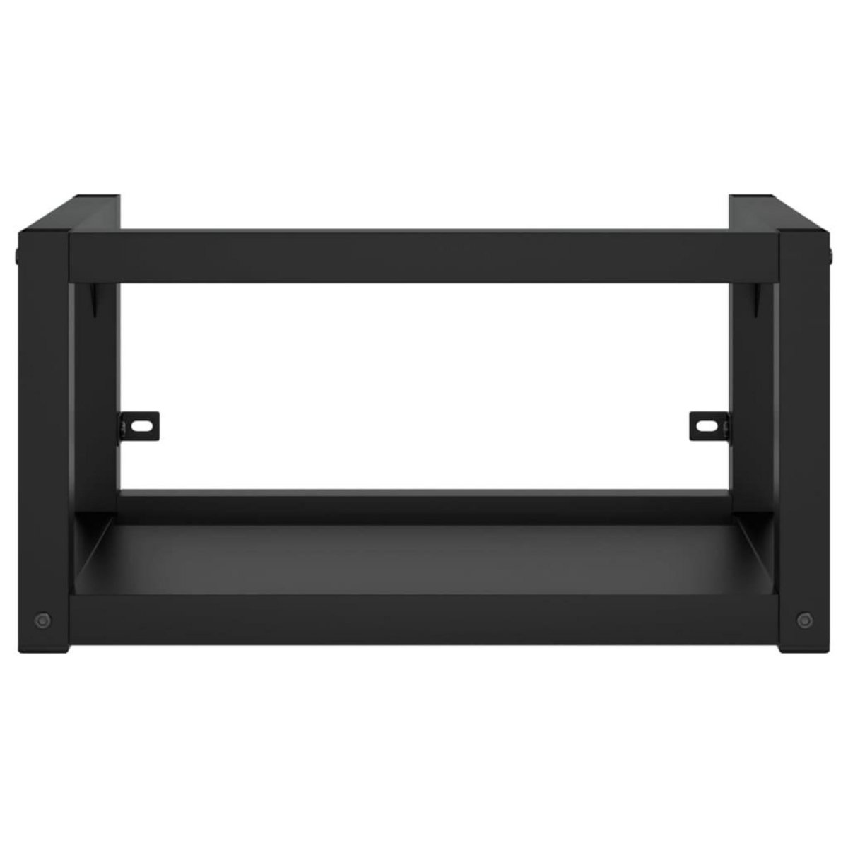 VIDAXL Cadre de lavabo de salle de bain mural Noir 59x38x31 cm Fer