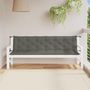 Voir la diapositive 3 : VIDAXL Coussins de banc de jardin lot de 2 gris fonce melange tissu