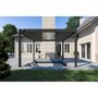 Voir la diapositive 1 : Pergola Bioclimatique autoportée 4x4 m - Aluminum Anthracite - 4x4m VS OmBREA®