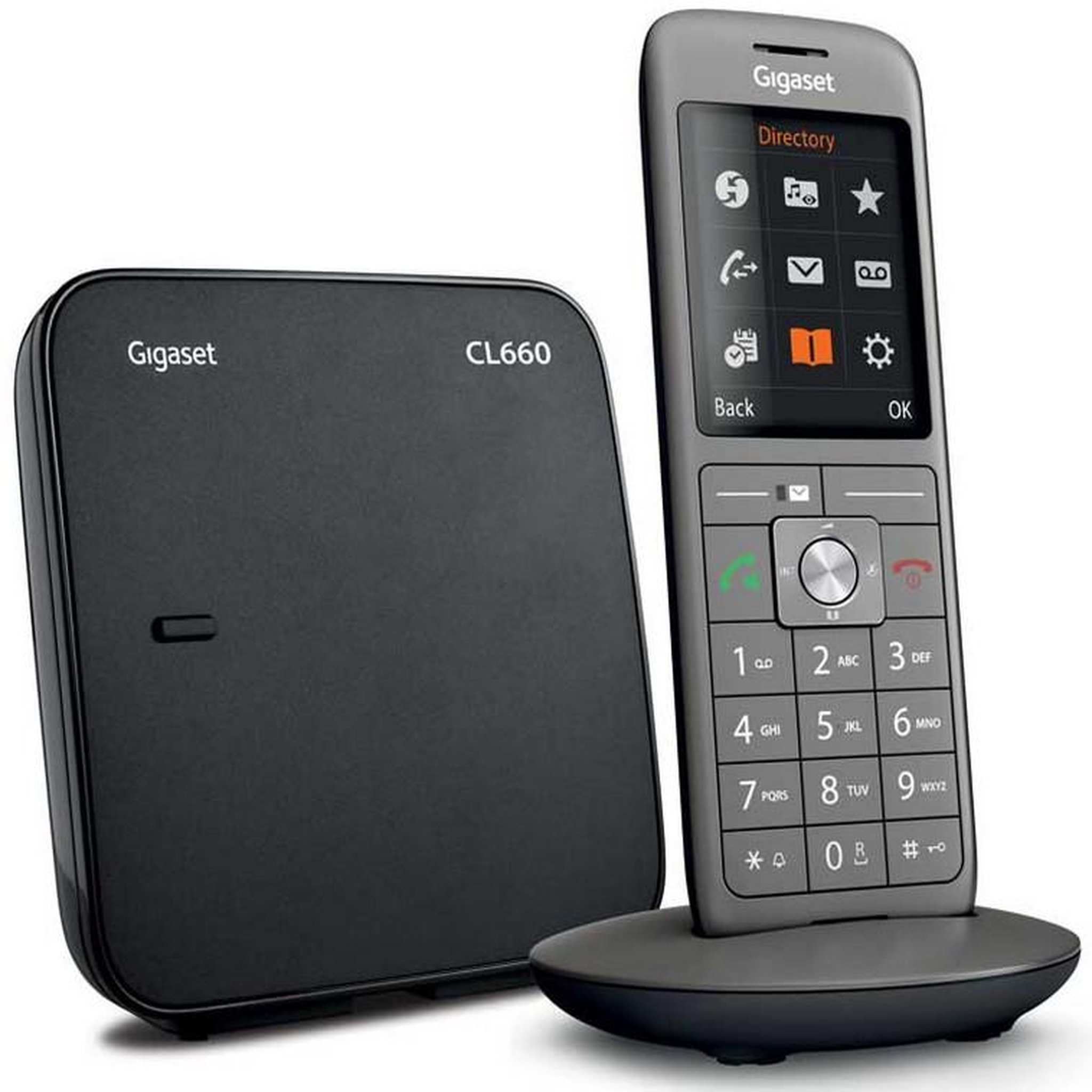Voir la diapositive 2 : GIGASET Téléphone sans fil dect anthracite avec répondeur - gigacl660hx