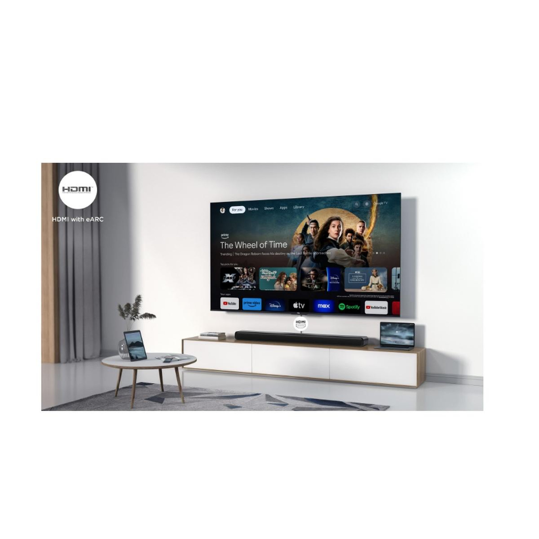 Voir la diapositive 6 : TCL Barre de son 100w bluetotth noir - S45HE