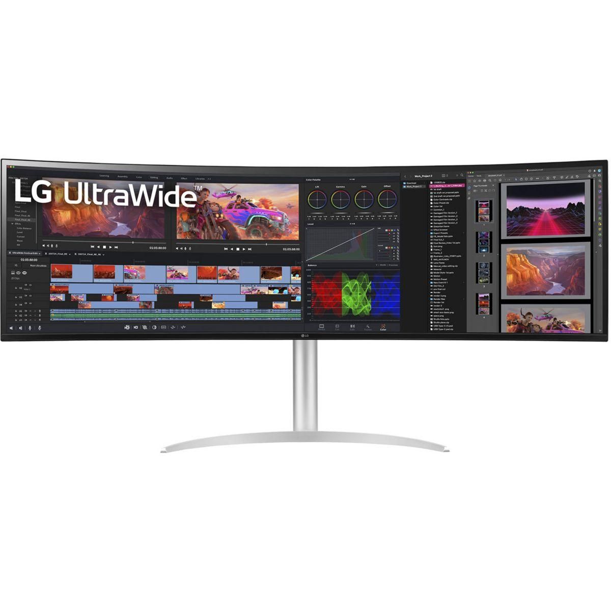 LG Ecran PC Gamer ULTRAWIDE 49WQ95C-W Incurvé 49'' IPS