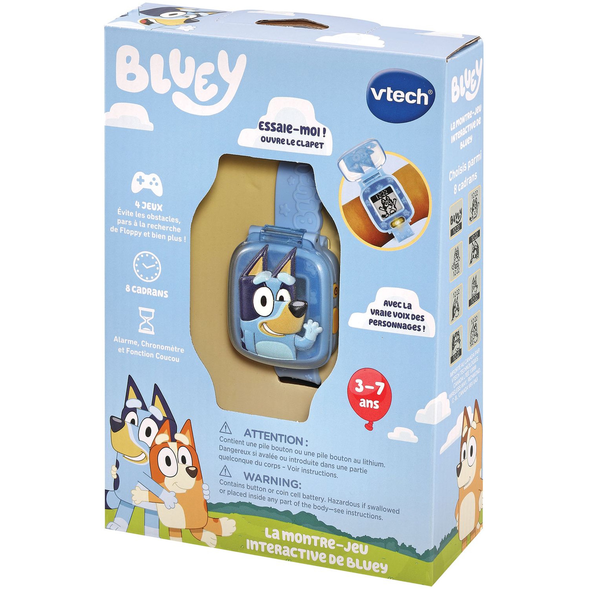 Voir la diapositive 2 : VTECH La montre-jeu interactive de Bluey