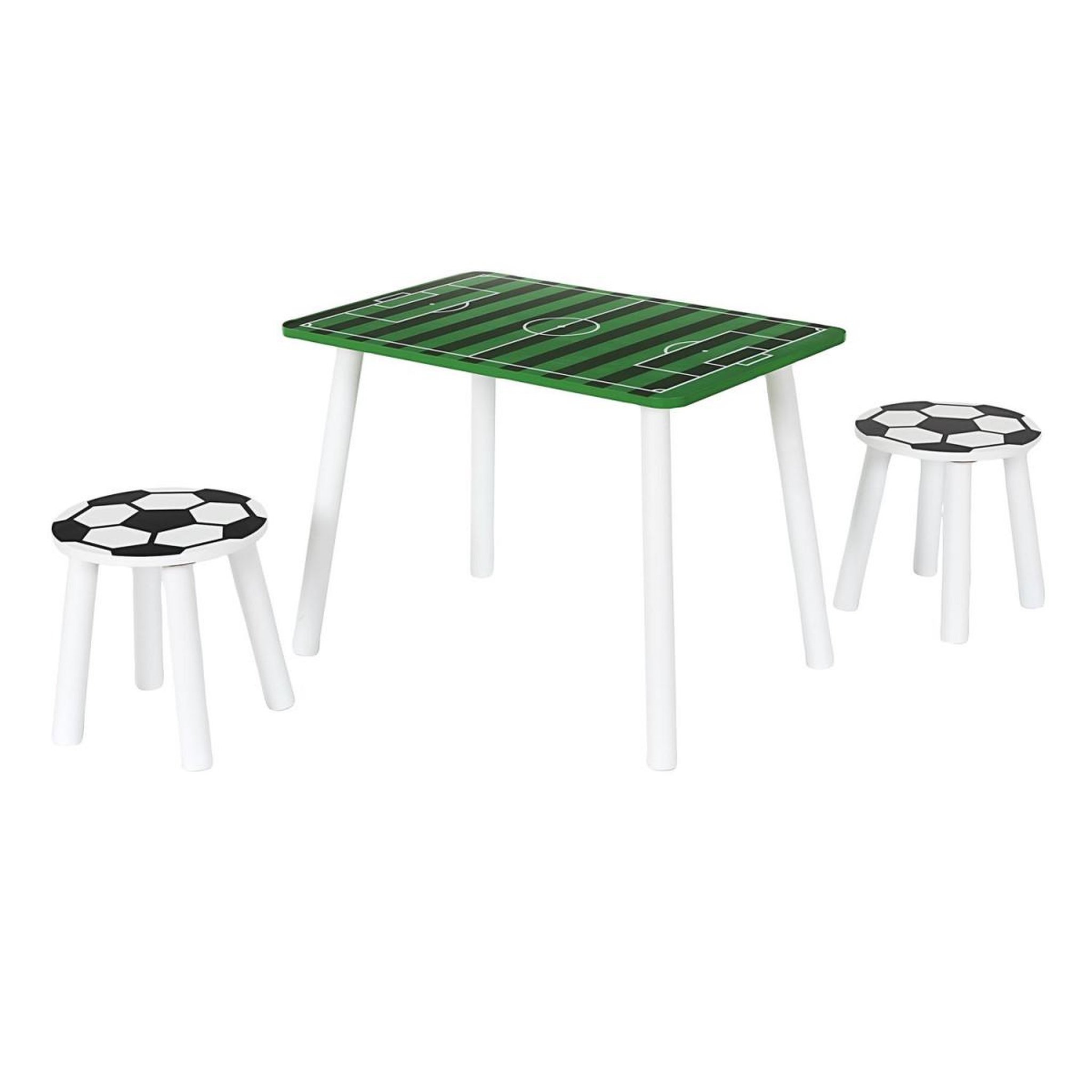Voir la diapositive 2 : HOME DECO KIDS Table & 2 tabourets enfant  foot  60cm multicolore
