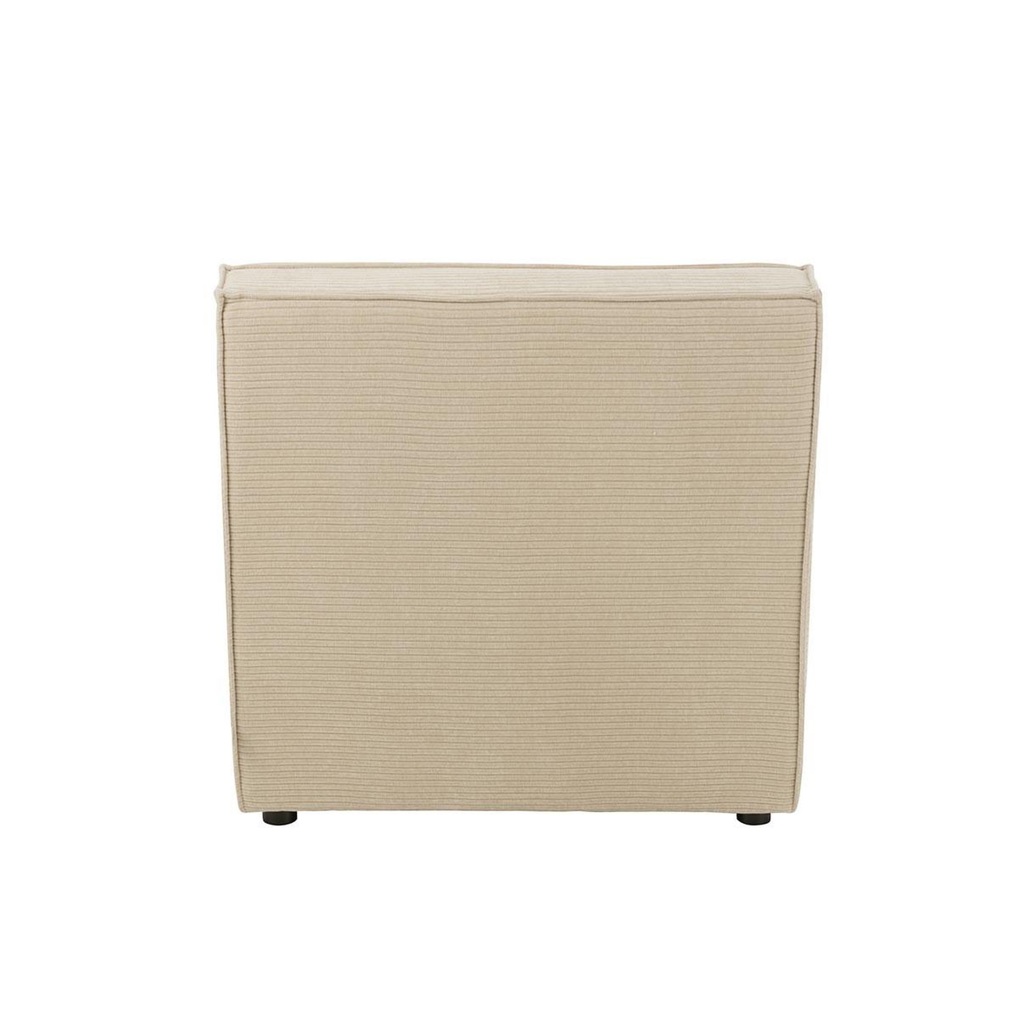 Voir la diapositive 4 : J-LINE Module canapé matelassé  grid  97cm beige