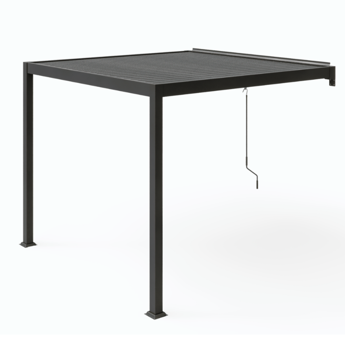 CONCEPT USINE Pergola bioclimatique adossée 3x3 m AGADIR