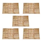 VIDAXL Dalles de terrasse 30 pcs 50x50 cm Bois Marron