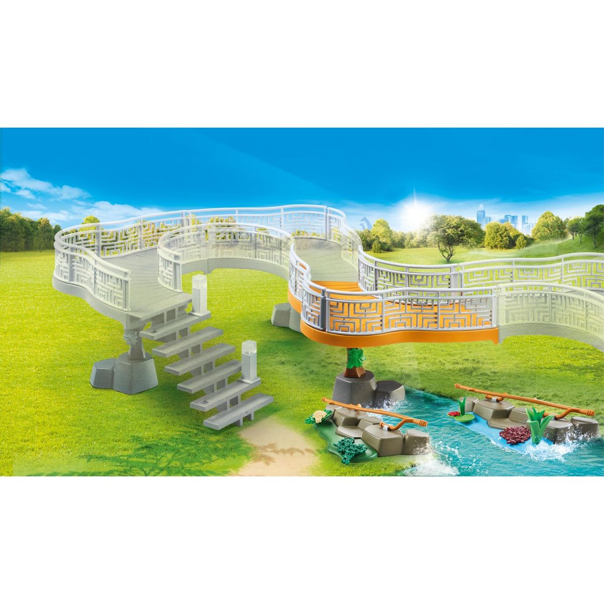 PLAYMOBIL 70348 Family Fun - Extension pour parc animalier