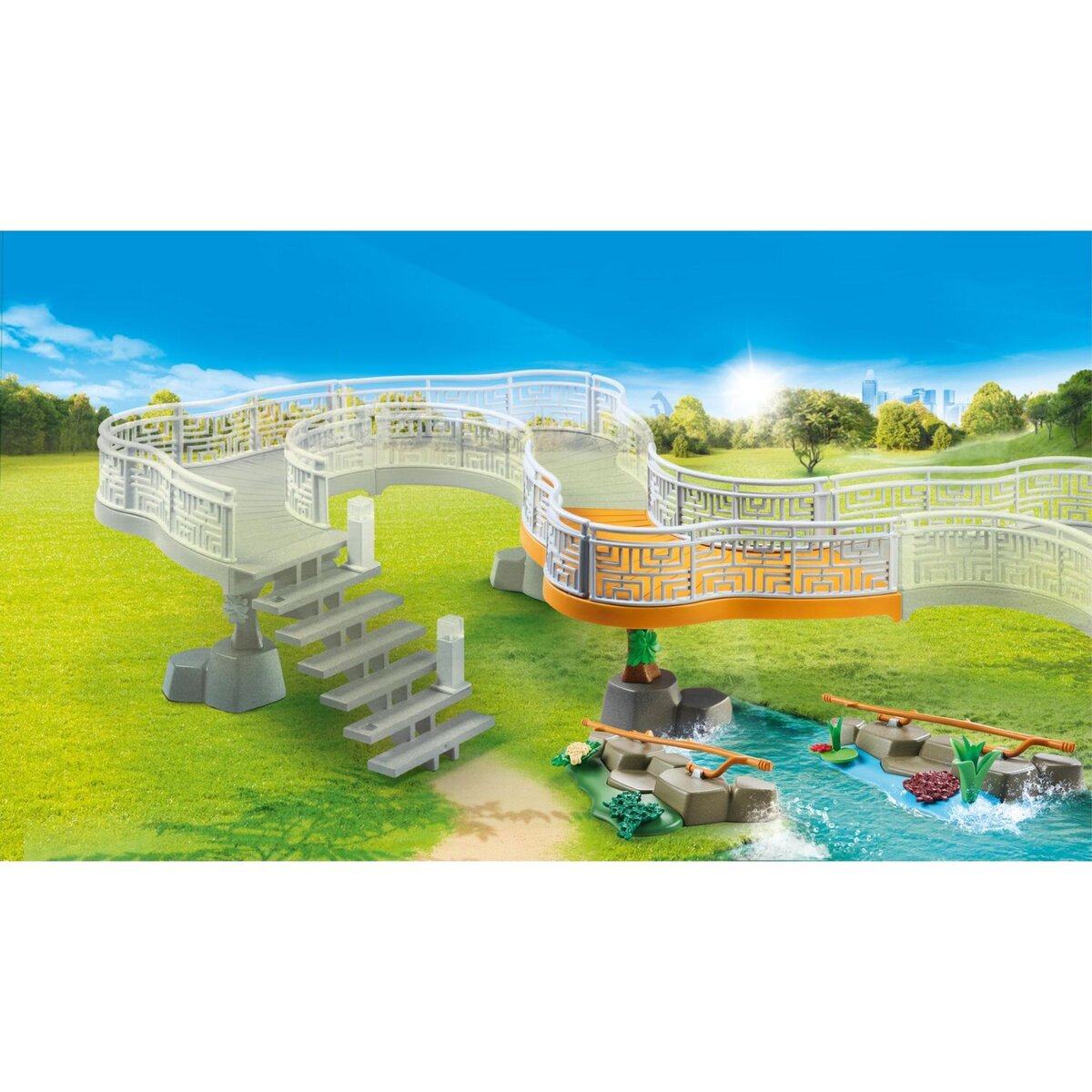 PLAYMOBIL 70348 Family Fun - Extension pour parc animalier