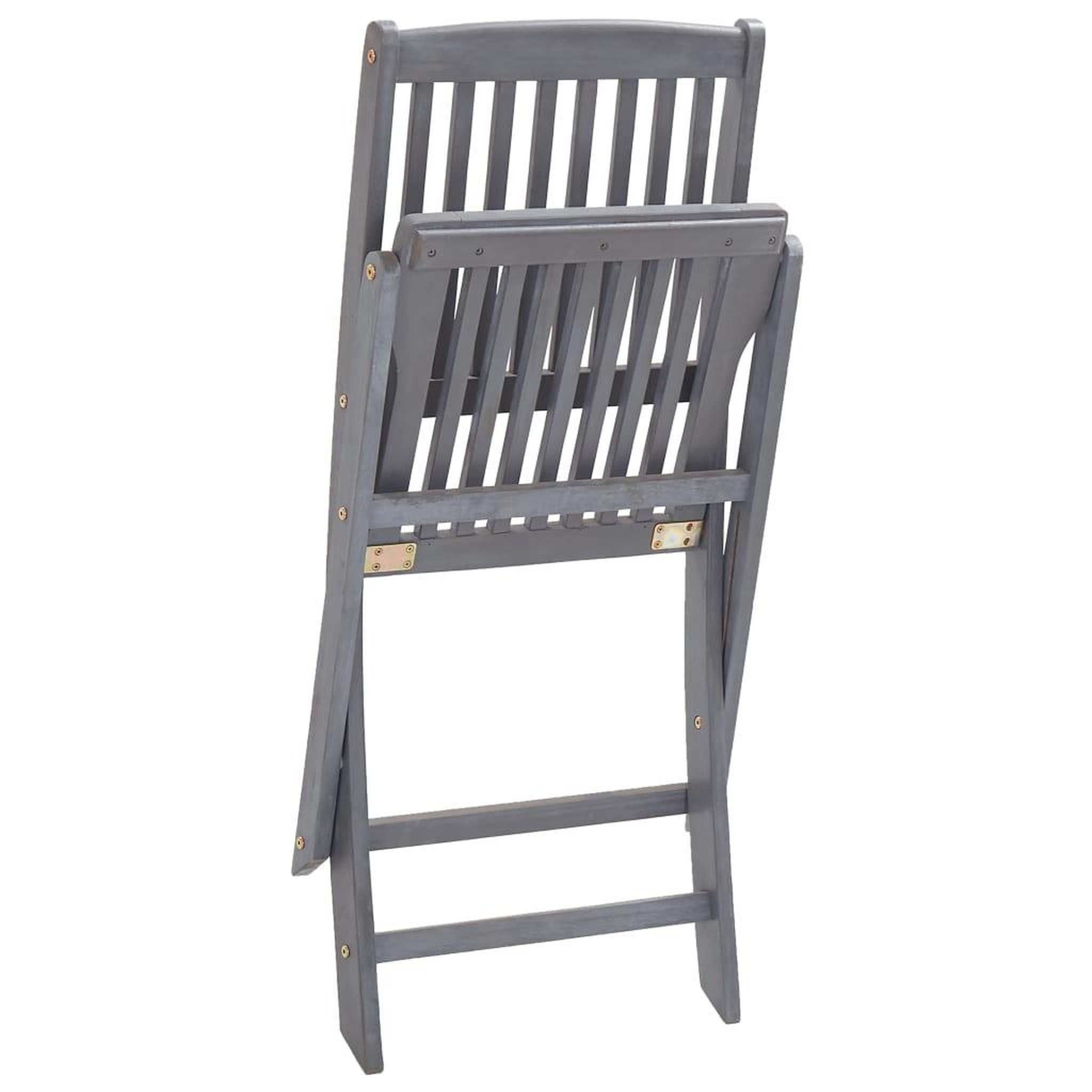 Voir la diapositive 5 : VIDAXL Chaises pliables d'exterieur lot de 6 et coussins Bois d'acacia
