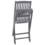 Voir la diapositive 5 : VIDAXL Chaises pliables d'exterieur lot de 6 et coussins Bois d'acacia