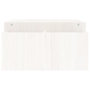 Voir la diapositive 6 : VIDAXL Support de moniteur Blanc 100x27,5x15 cm Bois de pin solide