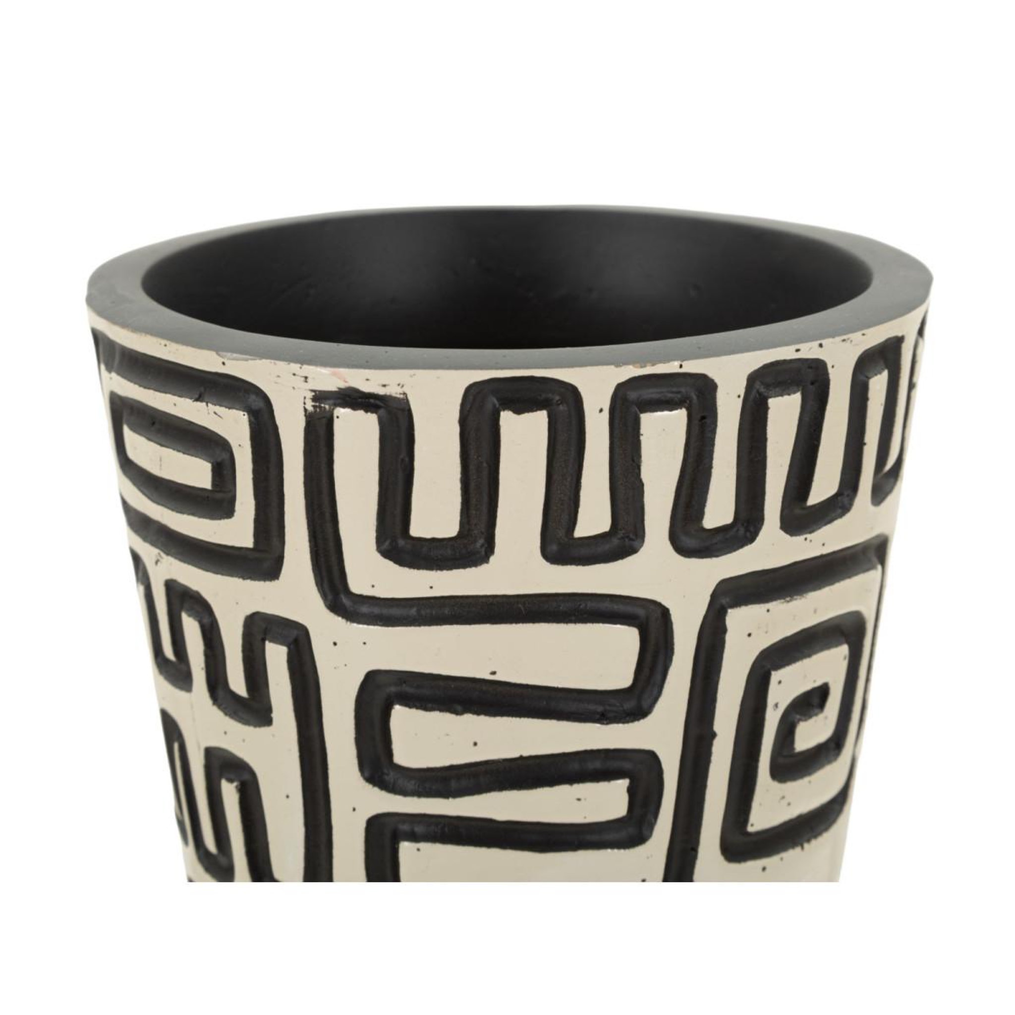 Voir la diapositive 3 : Paris Prix Vase design  nairobi  86cm blanc & noir