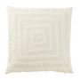 Voir la diapositive 1 : Paris Prix Coussin Design Tufté  Carré  45x45cm Blanc