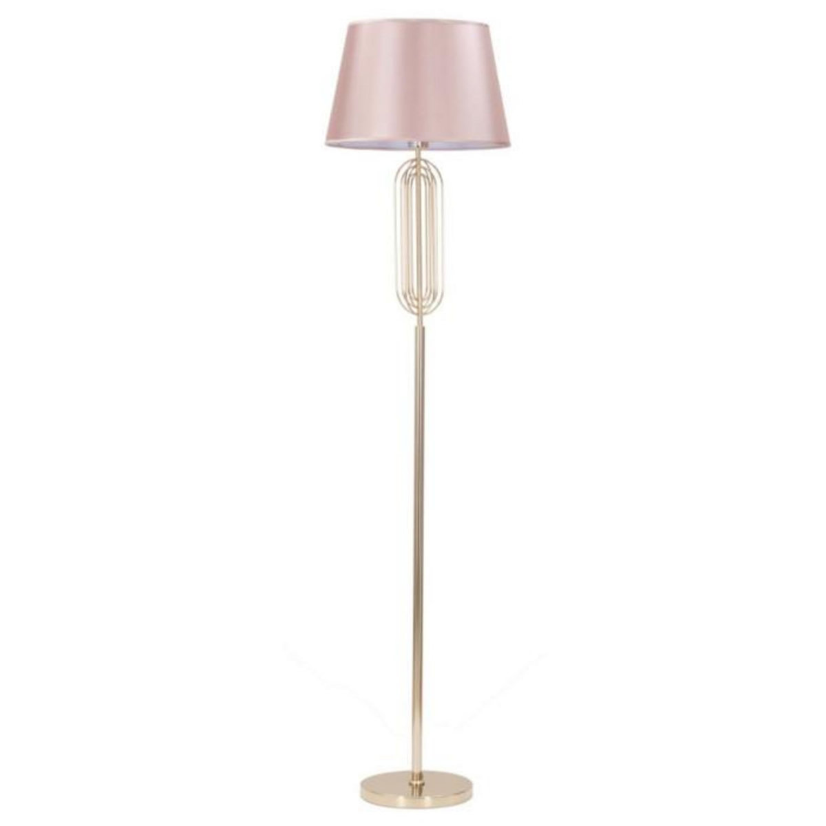 Paris Prix Lampadaire Design en Métal  Krista  168cm Rose & Or