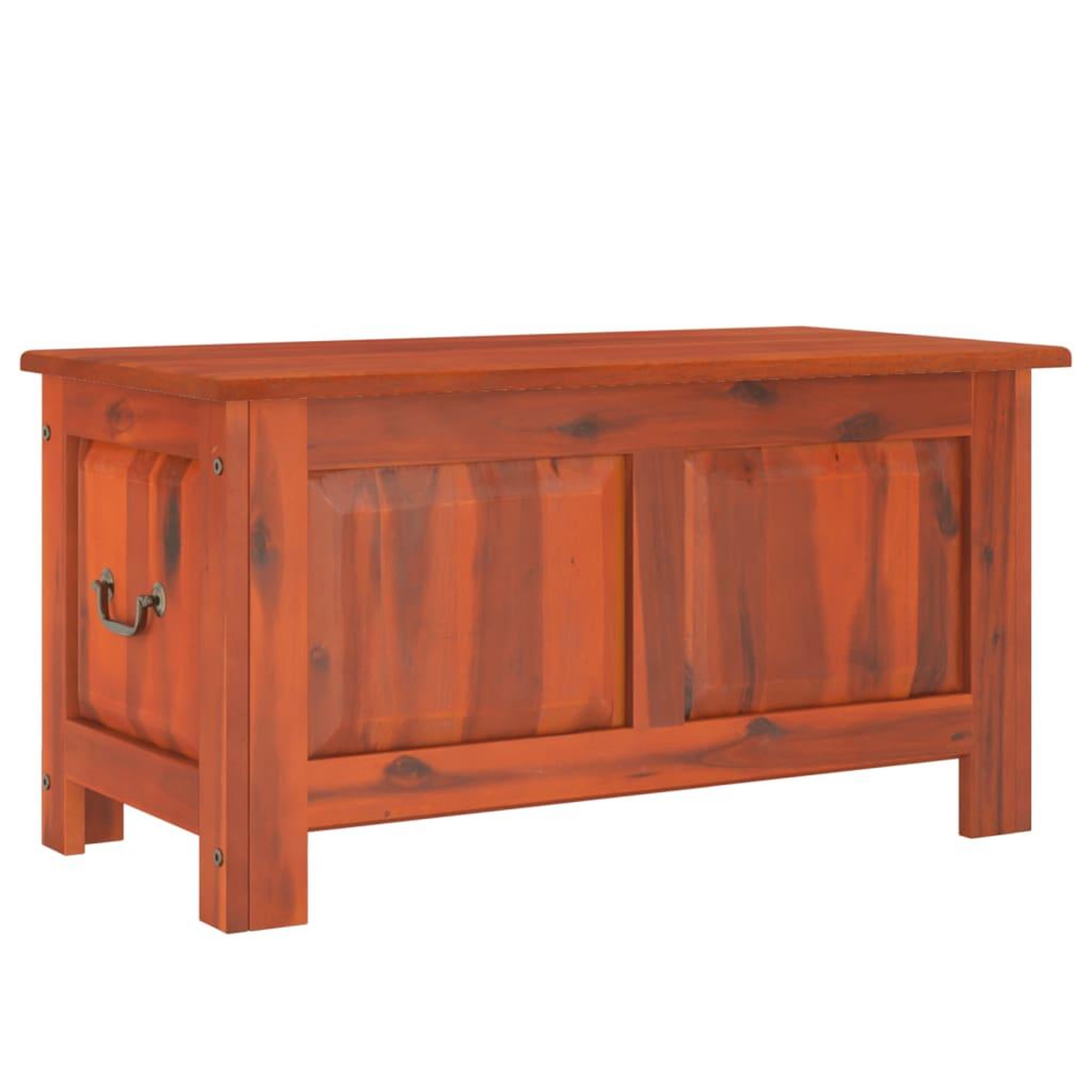 Voir la diapositive 2 : VIDAXL Coffre de rangement avec couvercle marron bois massif d'acacia