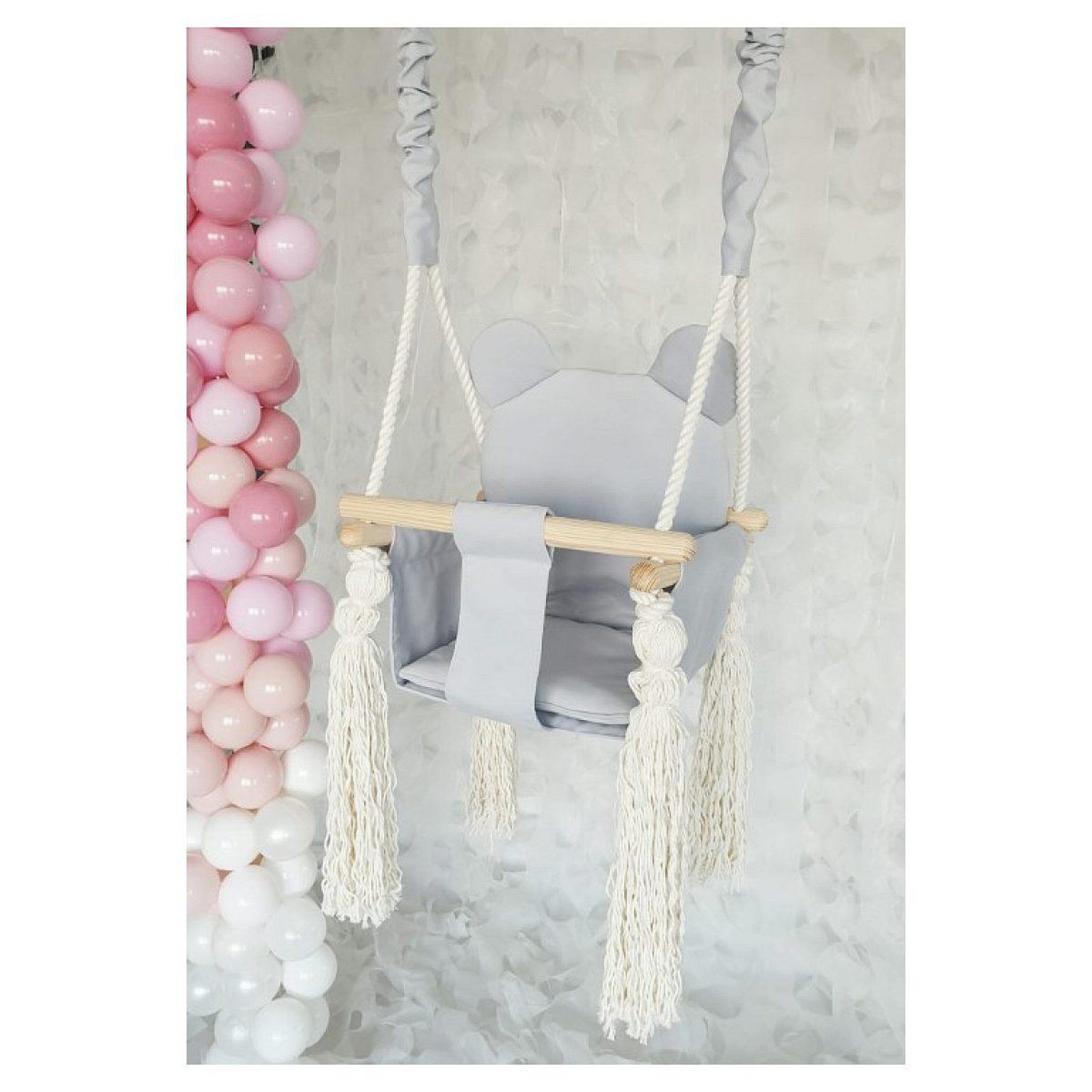 Voir la diapositive 2 : MONIO FOR KIDS Balançoires ours gris
