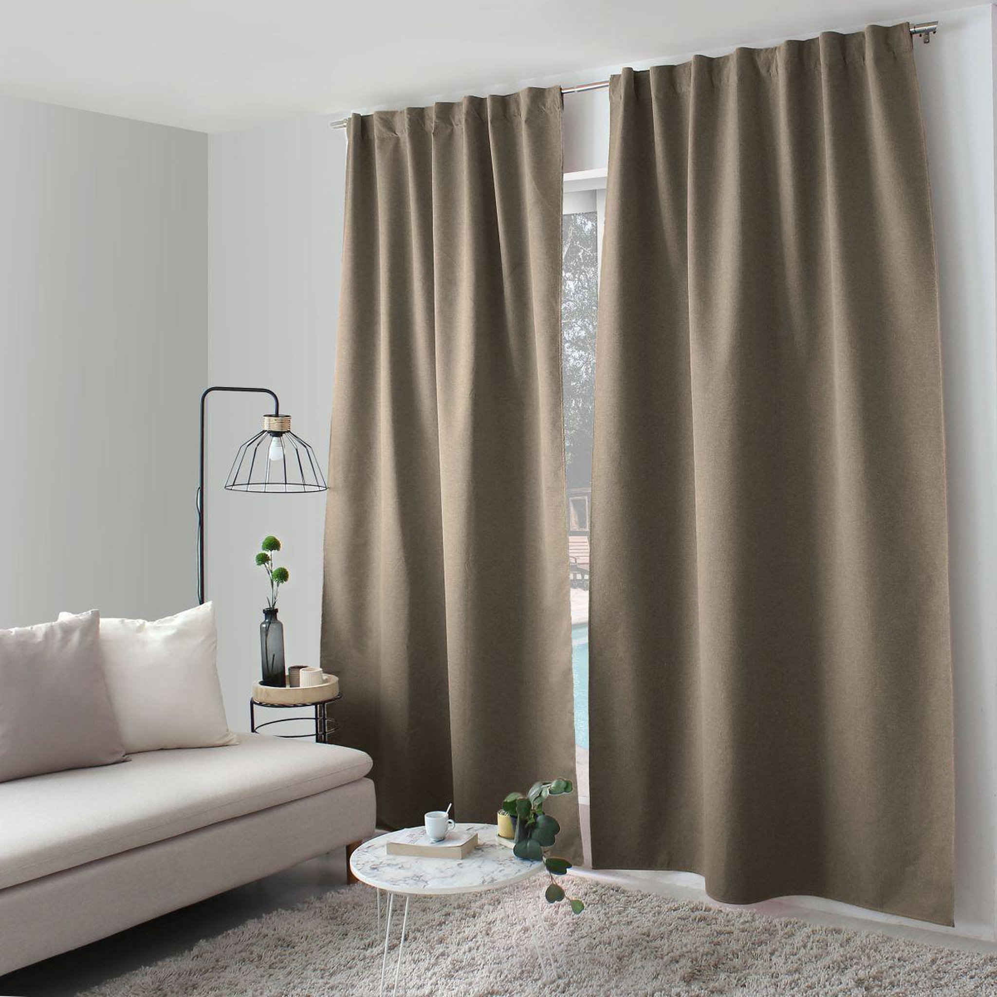 ENJOY HOME Rideau occultant opacité maximale  eclipse  140x240cm taupe