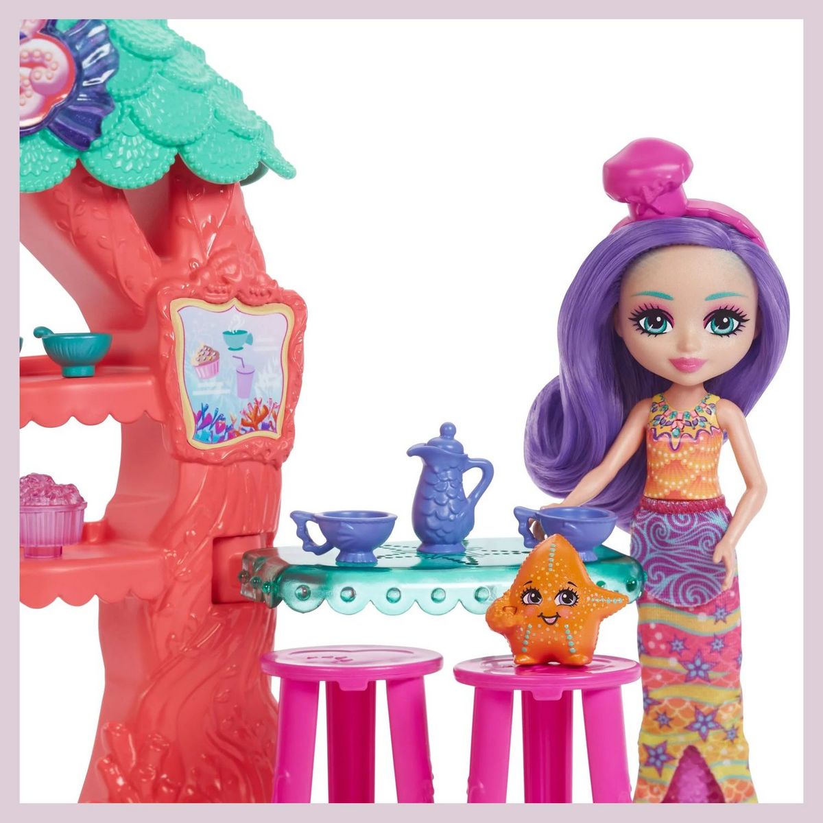 MATTEL Royaume de l'océan Coffret Café Sous-marin - Enchantimals
