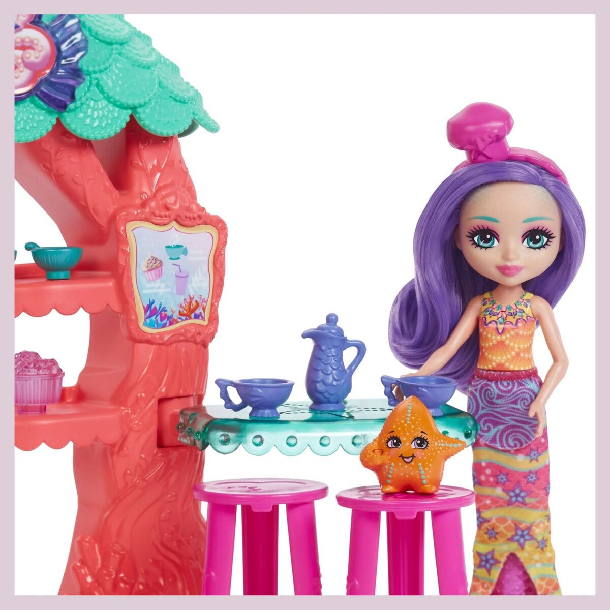 MATTEL Royaume de l'océan Coffret Café Sous-marin - Enchantimals
