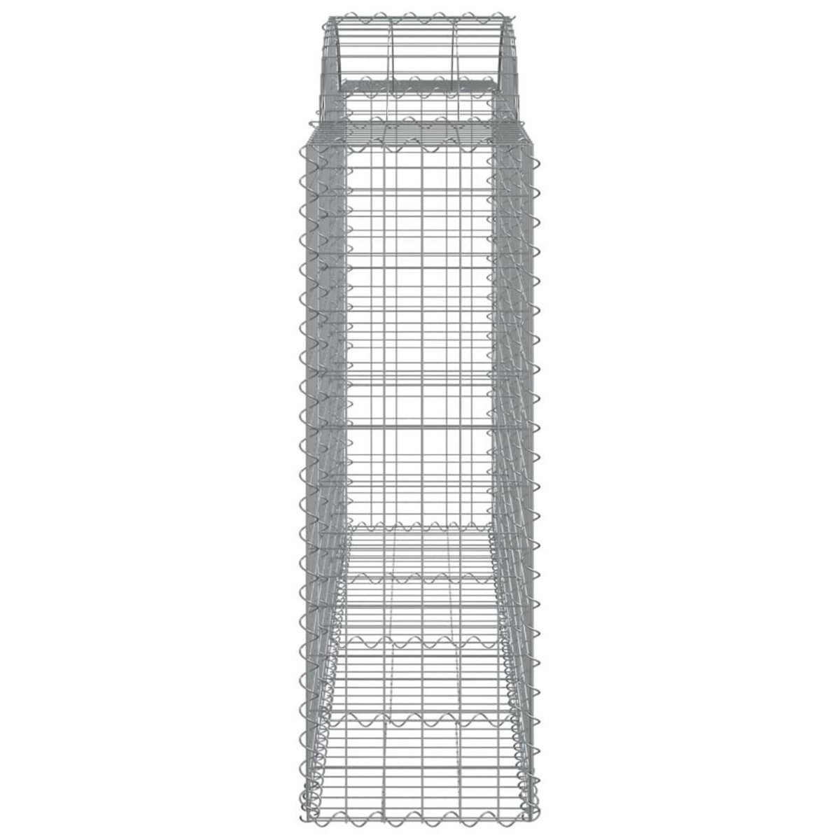 VIDAXL Paniers a gabions arques 5 pcs 200x50x120/140 cm Fer galvanise