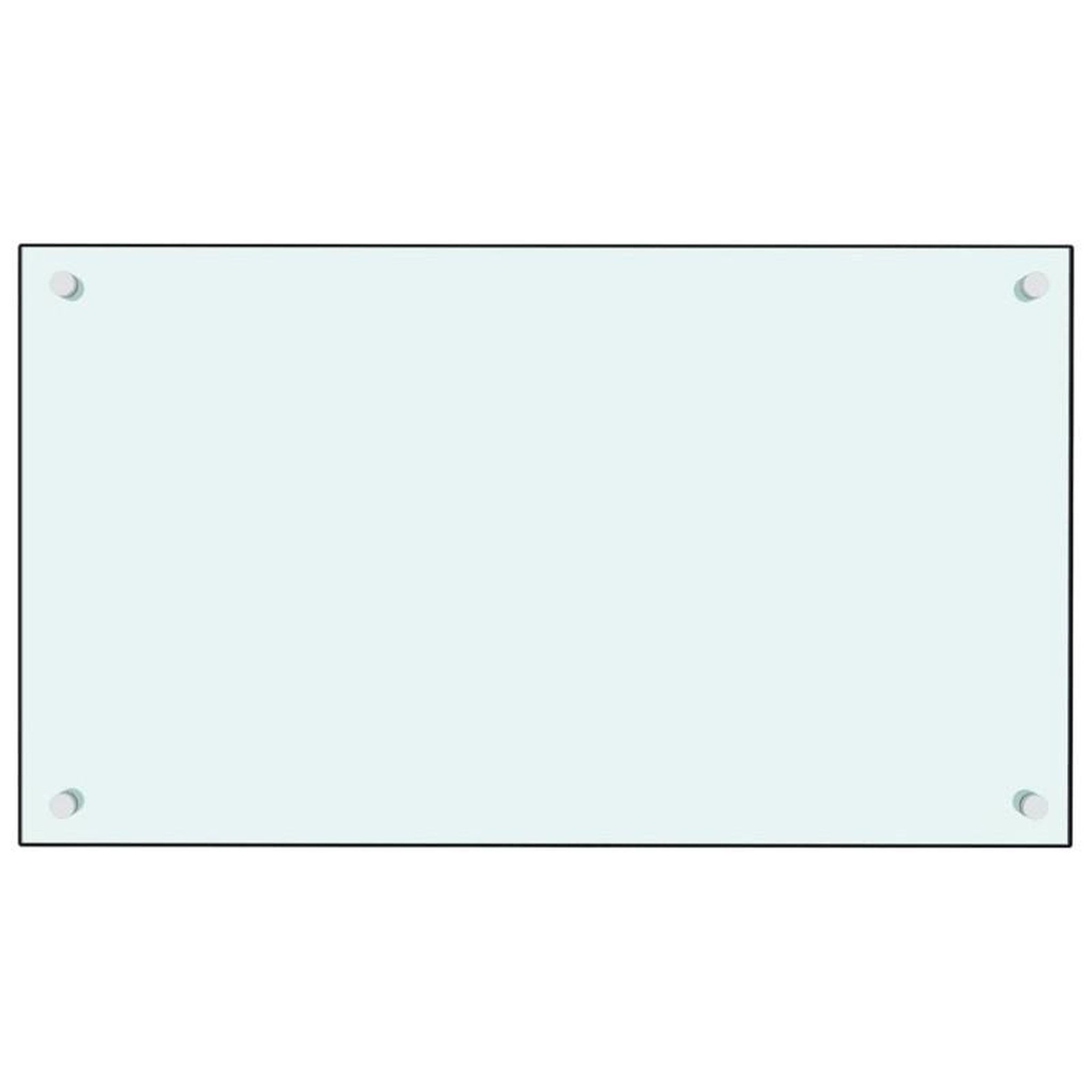 Voir la diapositive 3 : VIDAXL Dosserets de cuisine 2 pcs blanc 70x40 cm verre trempé