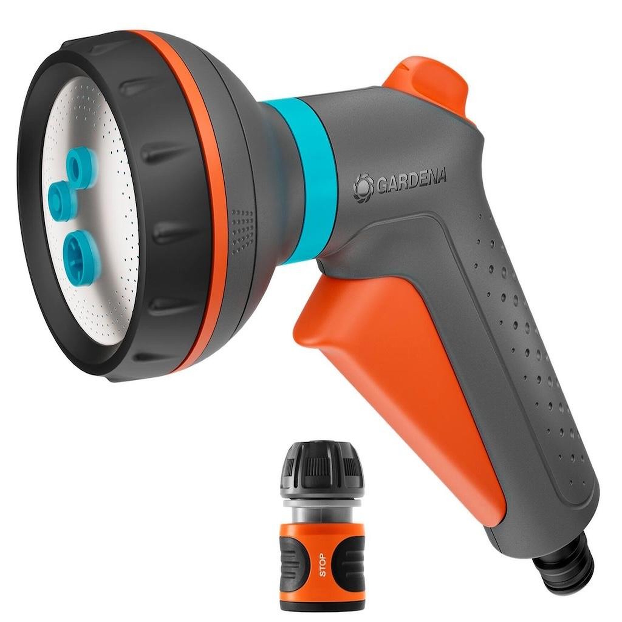 Gardena Pistolet d'arrosage multi-applications - classic - 4 jets - raccord aquastop inclus