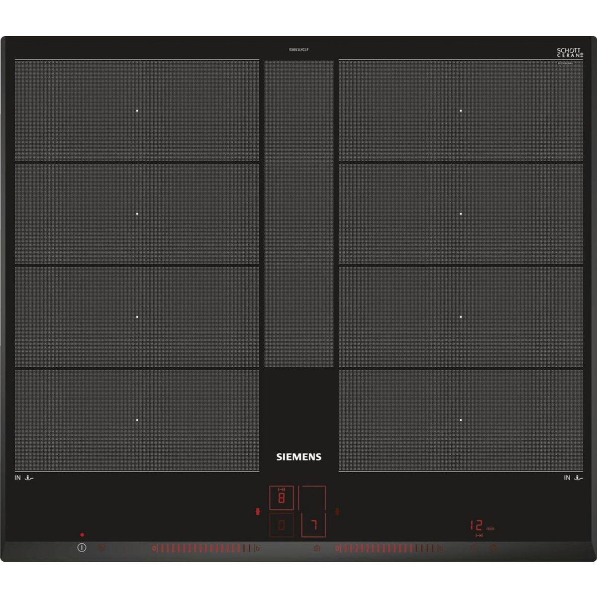 Siemens Plaque induction EX651LYC1F IQ700 FlexInduction Plus