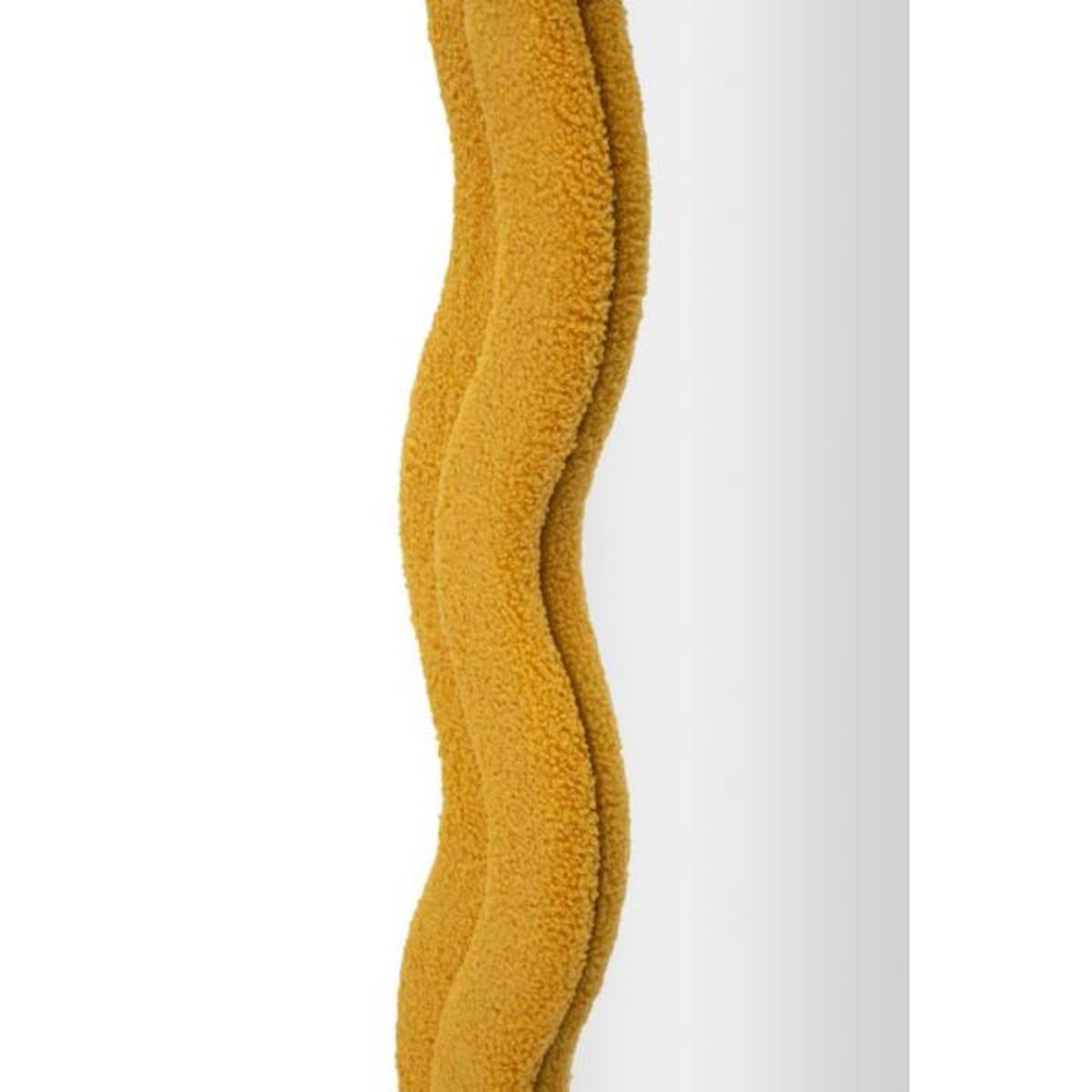 Paris Prix Miroir Mural en Tissu Bouclé  Teddy  160cm Moutarde